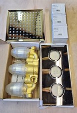 Triple Valve Victoria Plumb Concealed 1003 with Shower Head, Handles + Plate Kit