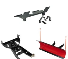 Red 72" Pro Blade Snow Plow Kit For Odes UTVs Dominator 800 4x4 2 Door 2013-2016