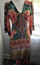 EUC Farm Rio Rosario Floral Midi Dress Sz S - See Measurements!