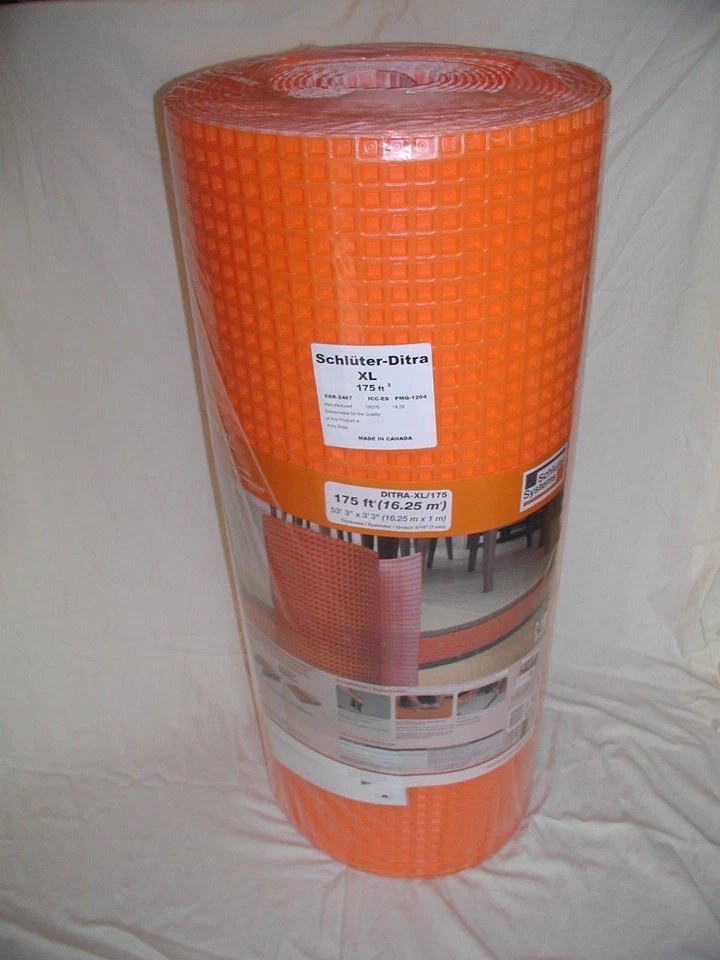 Membrana de desacoplamiento Schluter Ditra XL rollos de 5 a 175 pies cuadrados ~ ¡Tú eliges el tamaño que necesitas! Foto 4 de 4