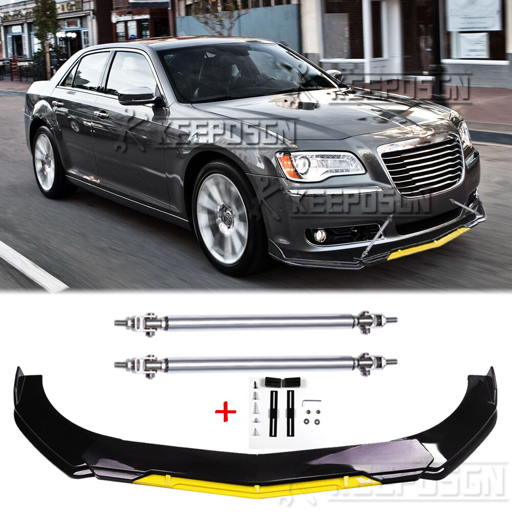 クライスラー 300C USA フロントバンパースポイラー カーボン製 塗装取付込 クライスラー 300C SRT8 2005-2010 フロントバンパーリップスポイラー