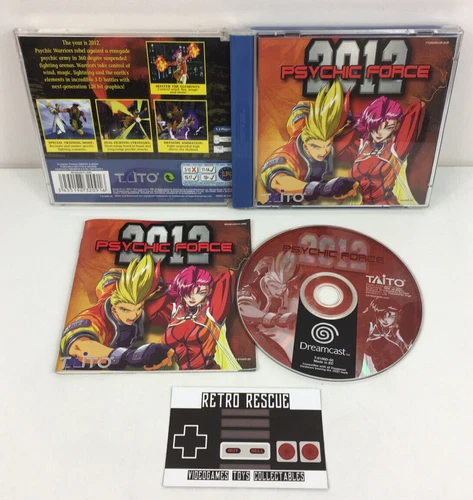Psychic Force 2012 SEGA Dreamcast Game Manual CIB Complete PAL