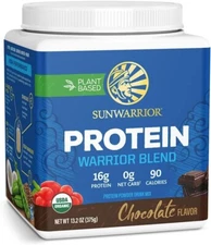 Sunwarrior Vegan Protein Powder with BCAA Organic Hemp Seed Protein, 375g