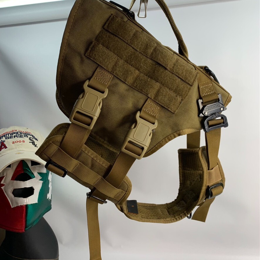 ICEFANG Tactical SMALL Dog Operation Harness with Buckle Molle Vest eBay