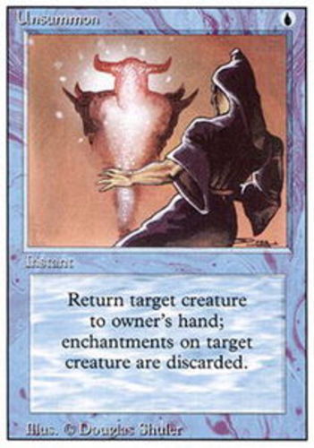MTG magic cards 2x Unsummon 3rd Edition Revised Light Play, English - Bild 1 von 1