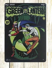 Green Lantern comics Superhero tin sign man cave wall hanging