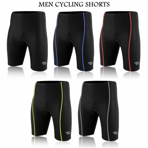 Pantalones cortos de ciclismo para hombre antibac Coolmax acolchados bicicleta de montaña S a 2XL - Imagen 1 de 7