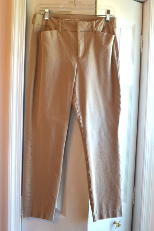 Old Navy | Skinny Ankle Pixie Pants Cotton Size 8 in Mocha Khaki
