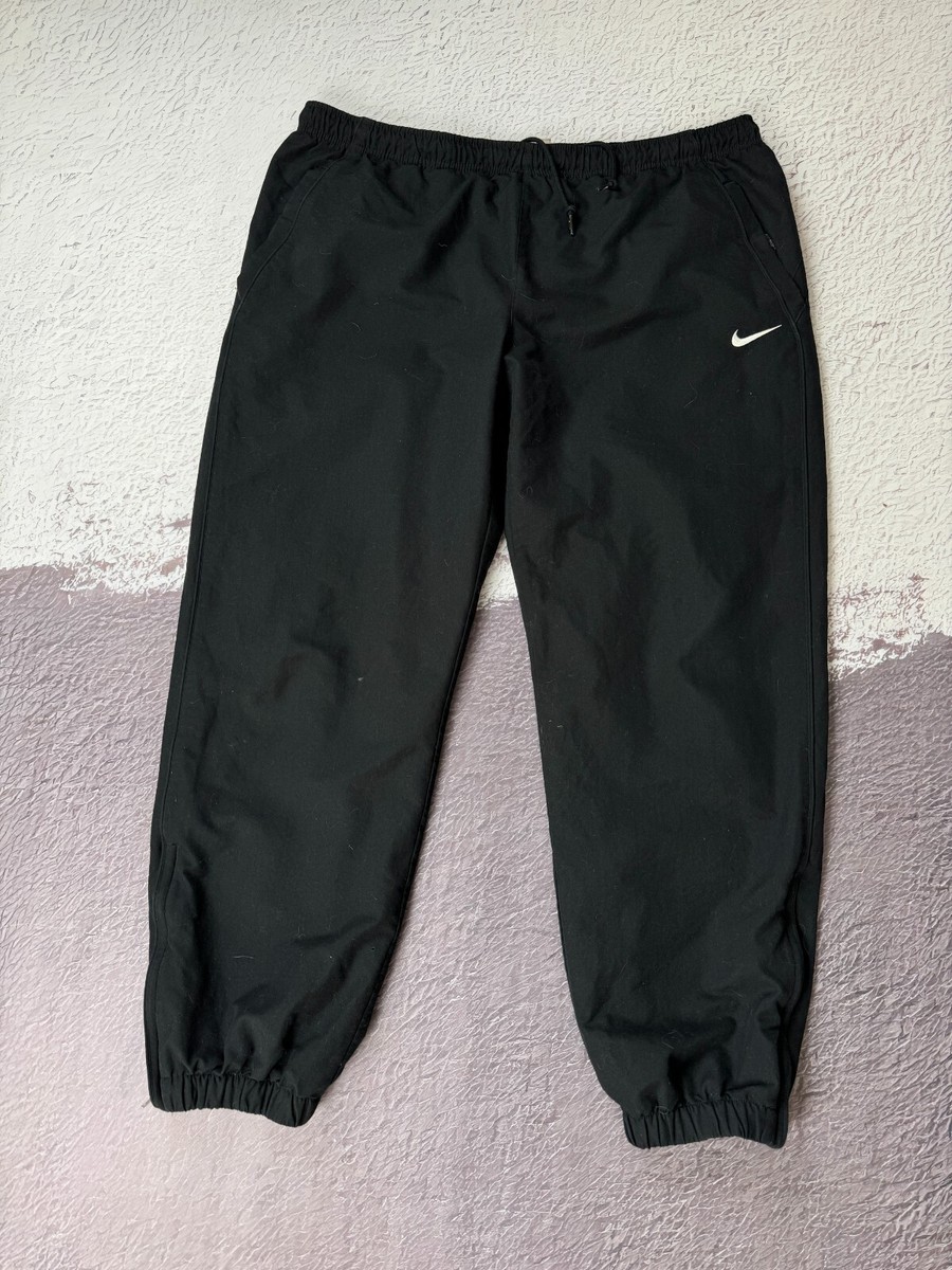 ウォーキング・ランニングウェア 00s nike wide track pants y2k teck black Nike vintage y2k double logo black track pants trousers | eBay