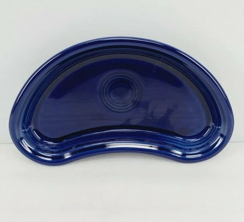 BISTRO crescent SALAD PLATE cobalt blue NEW FIESTA 8" FITS NORA FLEMING TRAY