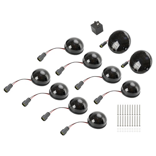 10PCS Smoke LED DRL Driving Daytime Fog Tail Lights Kit for Land Rover Defender~ - Picture 14 of 14