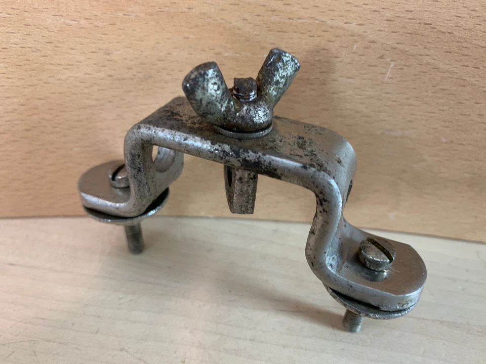 SLINGERLAND Radio King Floor Tom Bass Drum Leg Spur Bracket Mount Holder 50s Vtg - Image 4 of 4