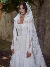 White Bridal Cape/Wedding Cape/Wedding Veil/Tulle Veil