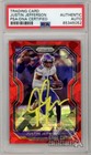 Justin Jefferson 2020 Panini Prizm Red Ice Auto Rookie Card 398 PSA/DNA (Yellow)