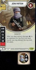 Star Wars Destiny Legacies Set -- Jedha Partisan #48 -  Rare Die + Card