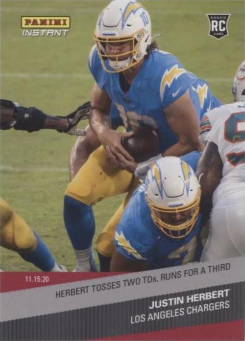 2020 Panini Instant NFL Justin Herbert #120 - 1 of 2