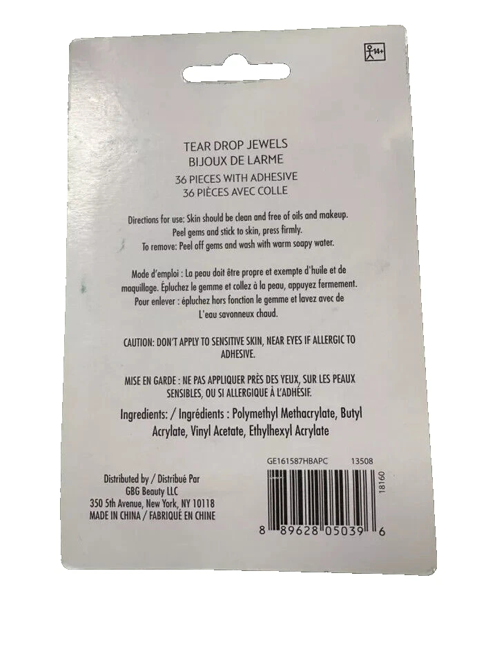 36 piezas Rubí Rojo Lágrima Gota Cuerpo Joyería Peeling Stick Maquillaje Gemas Dedo Uñas Dedo Arte Foto 2 de 2