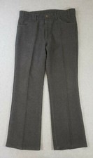 Vintage Levi's Men's 36x34 Polyester Pants 70s Gray USA