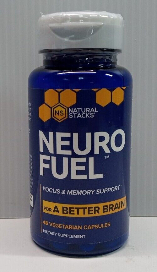 Neuro Fuel, For a Better Brain, Focus And Memory 45 Capsules. Exp: 10/2024