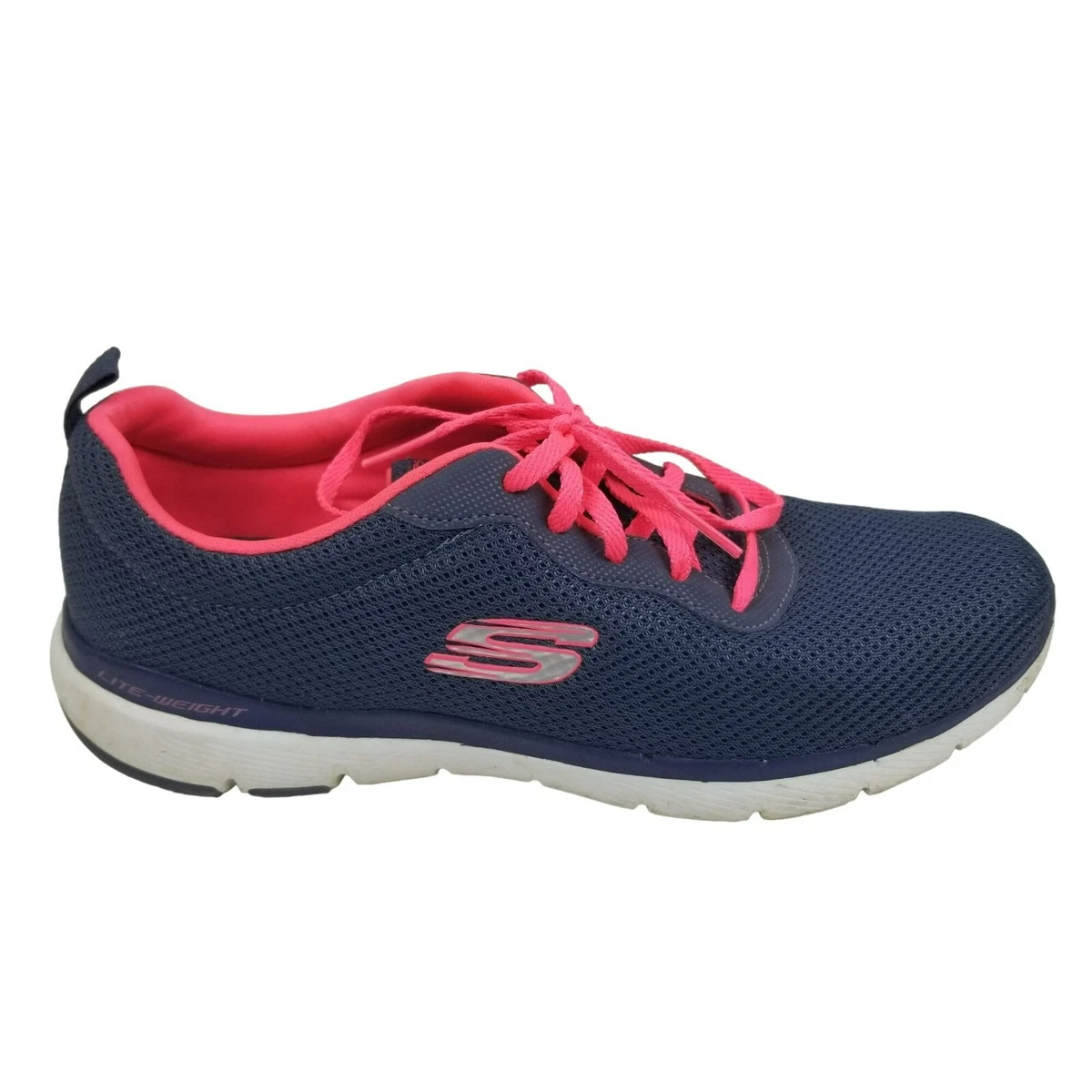 Gentleman vriendelijk Verdeel telefoon Women&#039;s Skechers Lite-Weight Blue/Pink Sneakers Size 10 SN 13070  Memory Foam | eBay