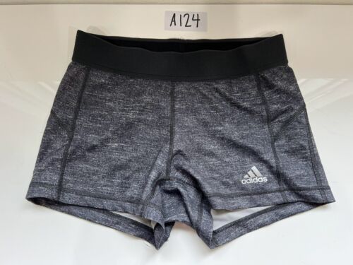 Adidas Techfit Activewear Shorts Climalite Grey Small Girls Youth - Picture 1 of 7