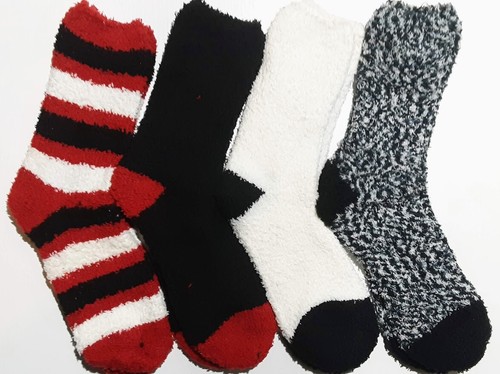 1x 4 Pack Cosy Socks, Winter Socks, Bed Socks, Various Patterns Original Packaging - Picture 2 of 7