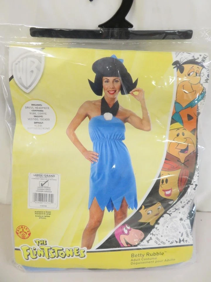 Disfraz de Halloween Betty de Los Picapiedra de Rubie para mujer vestido azul grande 14-16 Foto 2 de 3