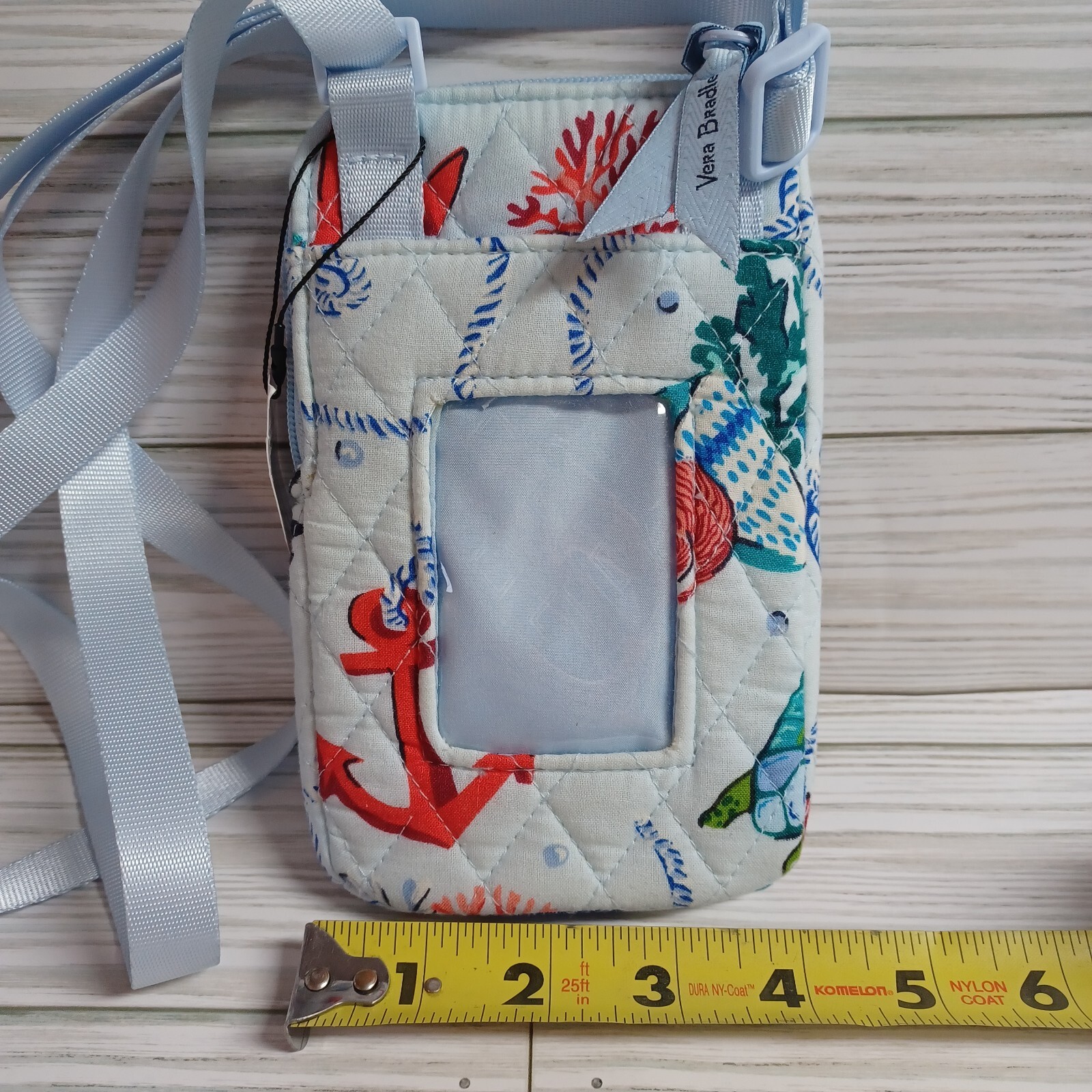 Vera Bradley RFID MINI CELL PHONE CROSSBODY Anchors Aweigh NWT eBay