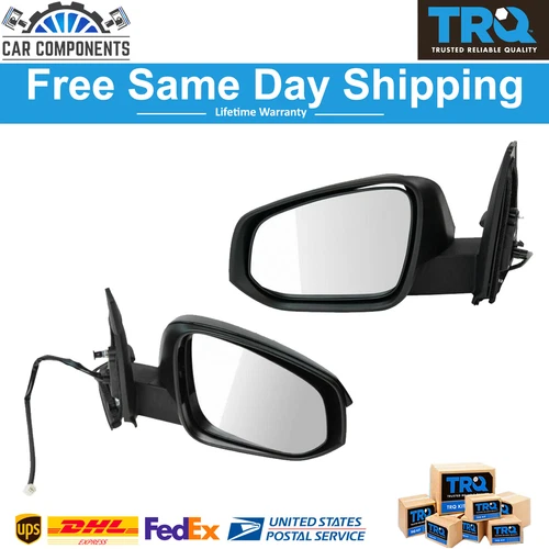 TRQ Power Heated Side View Mirror Paint to Match LH & RH Pair For 2014-22 Toyota