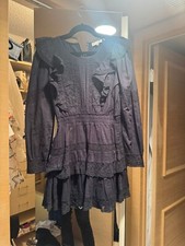 LOVESHACKFANCY NWOT BLACK MINI DRESS