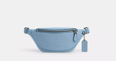NWT COACH WARREN MINI LEATHER BELT BAG CR374 WAIST FANNY PACK PURSE HANDBAG POOL