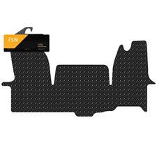 For Iveco Daily 2014-On Tailored Extra Heavy Duty 5mm Rubber Van Floor Mat Black