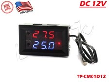 Digital LED Microcomputer Thermostat Controller Switch Temperature Sensor DC 12V