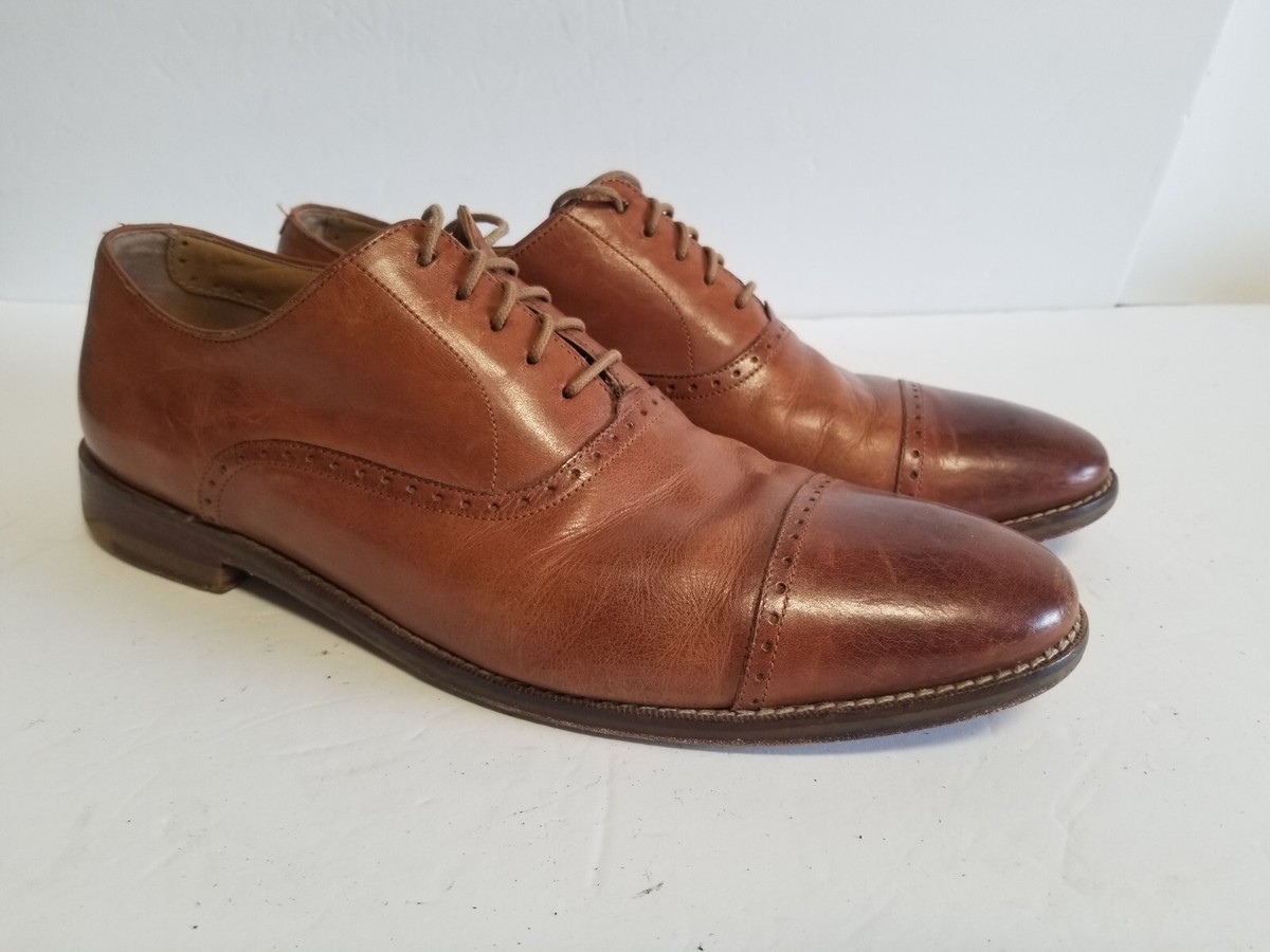 Cole Haan Cambridge Cap Toe Oxfords Shoes British Tan C13416 