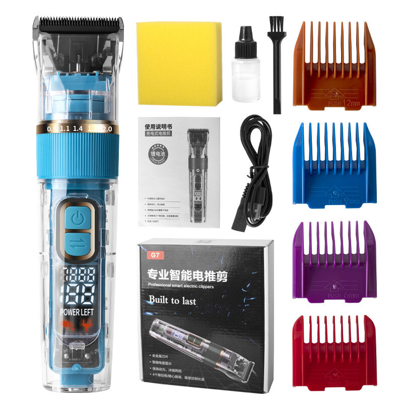 Dog Cat Pet Grooming Kit Rechargeable Cordless Electric Hair Clipper