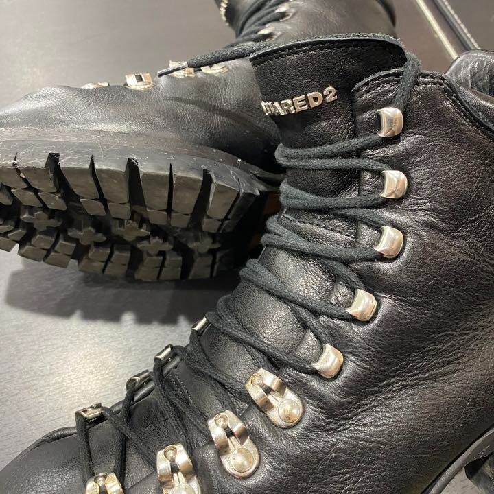 靴 dsquared2 mountain boots 26.5 DSQUARED2 Mountain Boots Leather US Size 7 | eBay