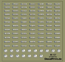 Decals 1 Satz  Nummernschilder D Nr.  M-137 -...