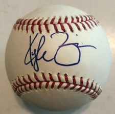 KYLE ZIMMER SIGNED RAWLINGS MLB BASEBALL KANSAS CITY ROYALS COA