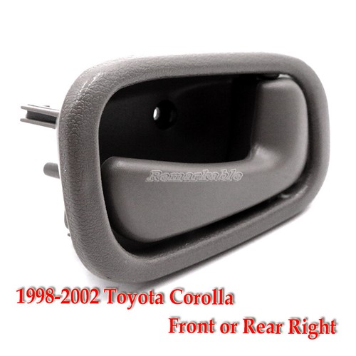 Jeu De 4 Poignées De Porte Intérieures Grises Pour Toyota Corolla/Prizm 1998-2002