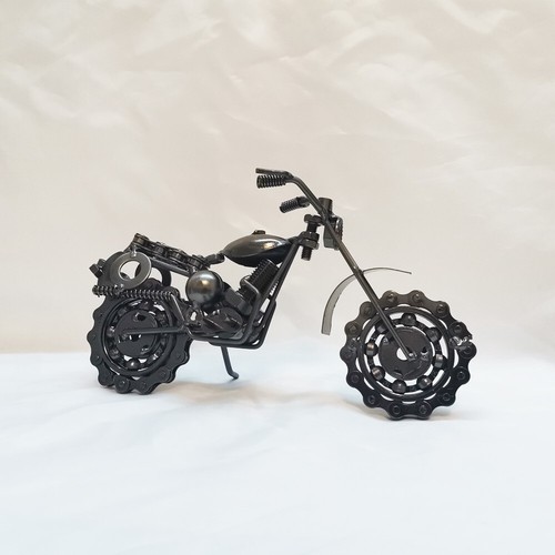 Collectible Motorbike Model Metal Dirt Bike Motorcycle Sculpture Home Bar Decor - Picture 19 of 24