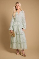 Oasis Green Maxi Dress Womens Casual Dresses