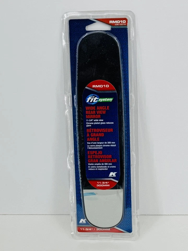 Ksource Fit System RM010 Clip-on Wide Angle Rear View Mirror Chrome Plated NEW - Image 2 of 4