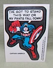 1976 CAPTAIN AMERICA STICKER Topps vintage Marvel Super Heroes comic book card