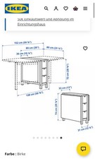 IKEA Norden Esstisch, Birke, sehr guter Zustand 