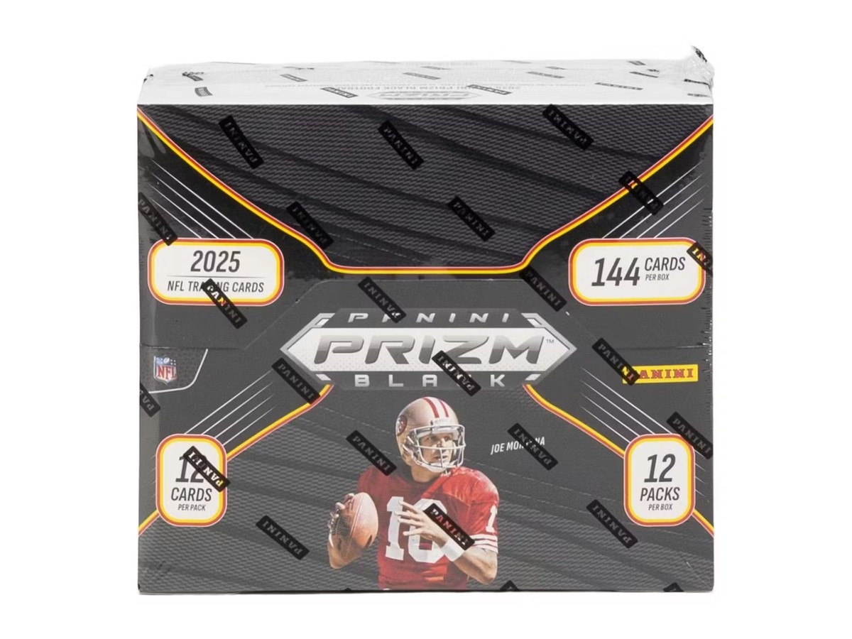 2025 PANINI PRIZM BLACK NFL FOOTBALL HOBBY BOX - NEW - FREE