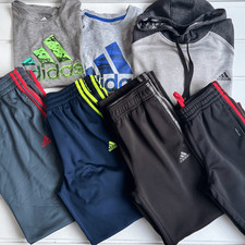 Adidas Boys 7 Piece Lot 3 Stripe Joggers, Short  Long Sleeve Tee  Hoodie Size