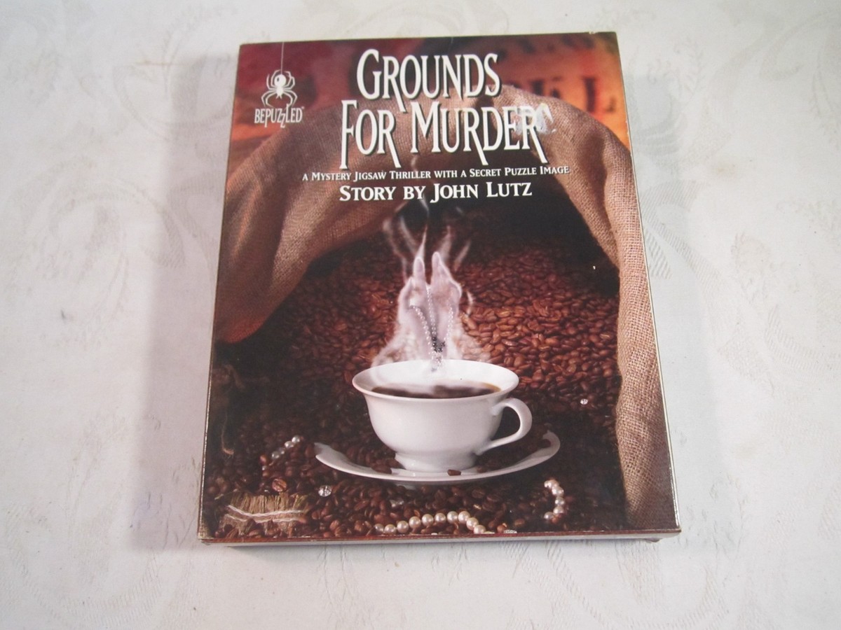 Bepuzzled Grounds for Murder 1000 Piece Mystery Jigsaw Puzzle