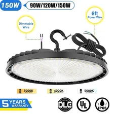 150W UFO LED High Bay Shop Light Warehouse Industrial Lighting Lamp 3000K-5000K