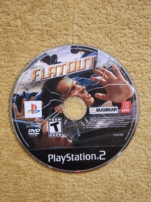 FlatOut (Sony PlayStation 2, 2005) PS2 DISC ONLY Tested 