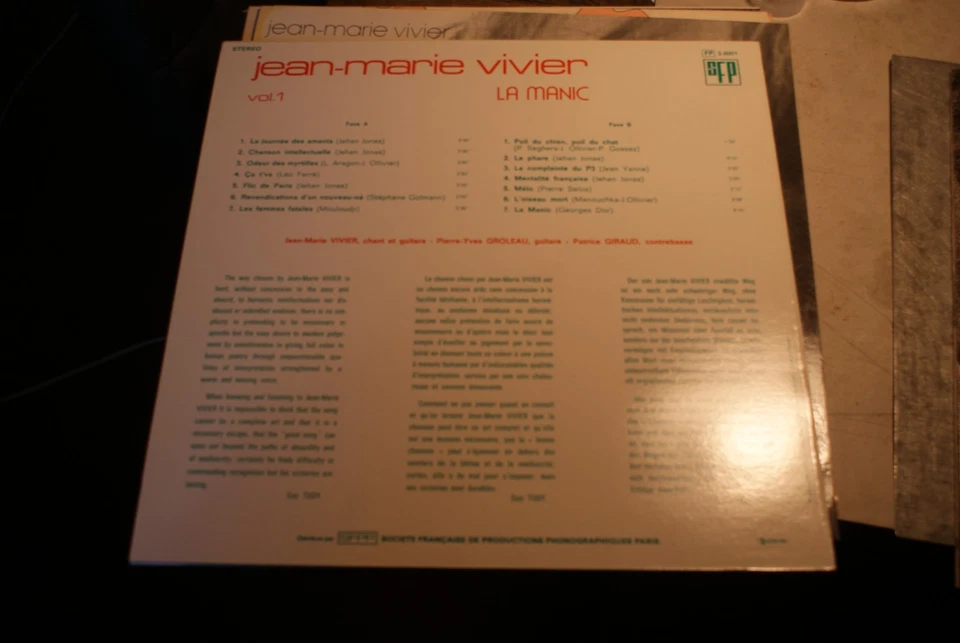 Jean marie VIVIER (LP 33T) La Manic - Photo 2/2